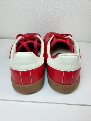 Dream Paris Sneakers Women’s US 9 Red White Leather Gum Sole Casual Retro thumbnail 6