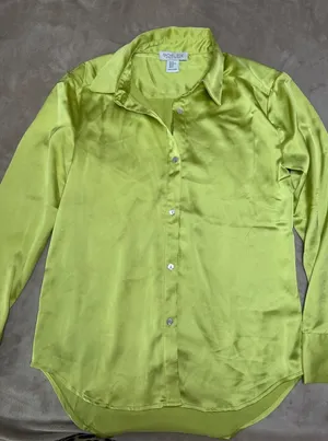 Rachel Zoe Green Casual Button Down Shirt thumbnail 1