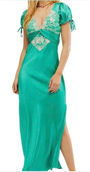 Free People Cooper Green Maxi Dress thumbnail 1