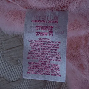 No Boundaries Pink Fuzzy Eyelash Knit Full Zip Mock Neck Sweater JuniorsXL 15-17 thumbnail 5