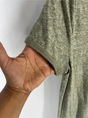 J.Crew Marled Pocket Tee Size M Green Cotton Blend‎ Casual Basic thumbnail 4
