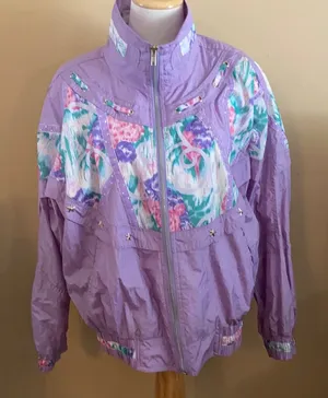 Vintage Giacca Sport‎ jacket size medium Purple thumbnail 1