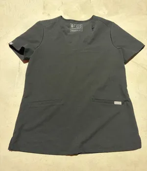 FIGS Black Scrub Top small technical collection thumbnail 1