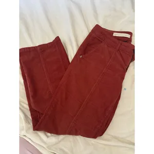 Pilcro Letterpress STET Corduroy Pants 27 Rust Red Straight Leg Anthropologie thumbnail 7