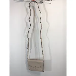 Kate‎ Spade New York Envelope Crossbody Bag Beige Saffiano Leather Gold Chain thumbnail 15