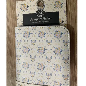 Martha Stewart Floral Passport Holder Elegant Travel Organizer Air Tag Holder thumbnail 3
