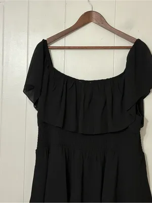 Baltic Born Carina Off Shoulder Black Maxi Dress 3XL Plus Size NWT thumbnail 12