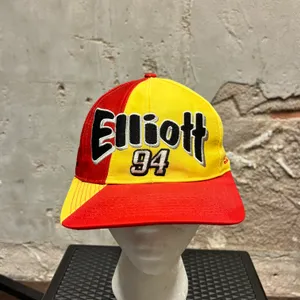 Vintage 90s NASCAR Bill Elliott McDonalds Racing Team Embroidered Cap Hat Y2K thumbnail 1