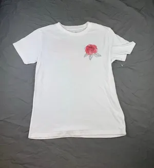 NEW Rose Tshirt White thumbnail 4