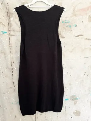 Free People Beach Black Nina Sweater Mini Dress thumbnail 5