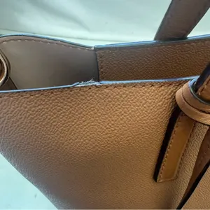 Michael Kors Camel Tan Saffiano Leather Haley Large Tote Bag Purse thumbnail 11