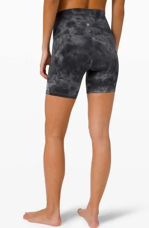 Lululemon Align Shorts Diamond Dye Pitch Grey Graphic Grey Size 0 thumbnail 1
