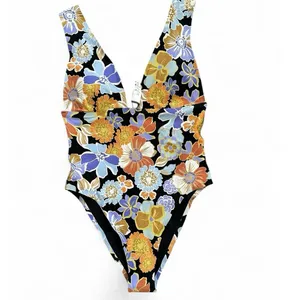 L* SPACE Katniss One-Piece Swimsuit BLACK SIZE S NWT thumbnail 4