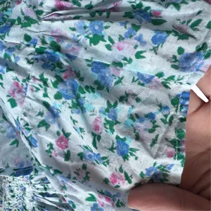 LoveShackFancy Violet Smocked Mini Dress Blue Floral thumbnail 7