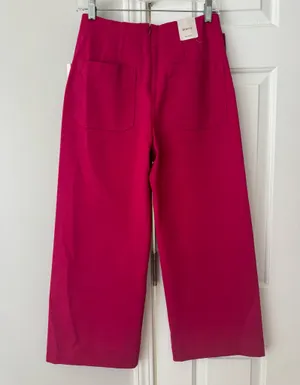 Anthropologie Maeve The Colette Bow-Waist Crop Wide-Leg Pants, Size 25 thumbnail 11
