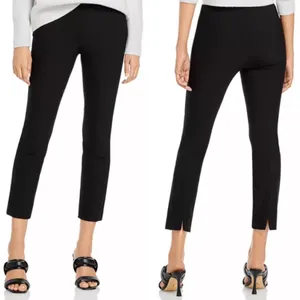 VINCE Stitch Front Seamed Pant in Black M Medium thumbnail 2