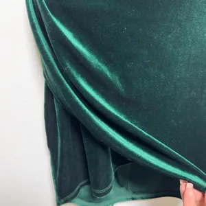 Lucy in the‎ Sky Women Velvet Mini Dress Holiday Hunter Green NYE Party Cocktail thumbnail 5