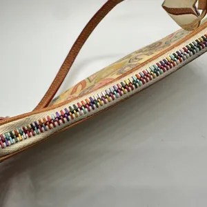 Dooney & Bourke Doodle It Y2K Multi Color Heart Zipper Pull Cream Tan thumbnail 11