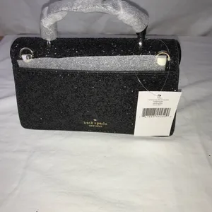 Kate Spade Odette Black Glitter Mini Top Handle Crossbody NWT thumbnail 6