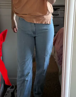 H&M & Denim 90s Baggy Jeans Ultra High Waist thumbnail 5