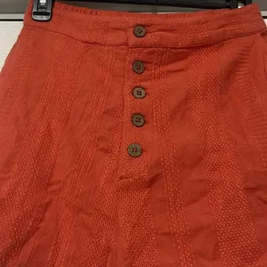 Free People High Waist Orange Rust Button shorts small thumbnail 3