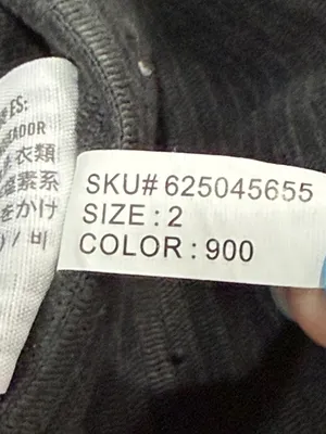 Abercrombie & Fitch Y2K Black Corduroy Mini Skirt Size 2 Mall Goth Indie Grunge thumbnail 7