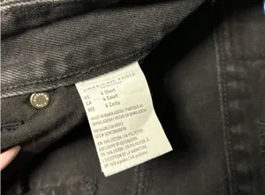 Black American Eagle Jeans Outfitters Distressed thumbnail 3