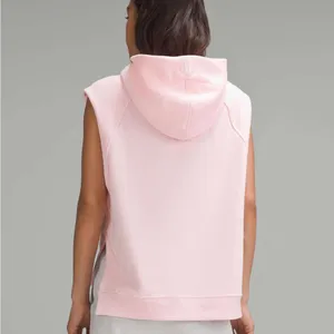 Lululemon Scuba Sleeveless Hoodie Vest Pink Oversized Athleisure XS/S thumbnail 2