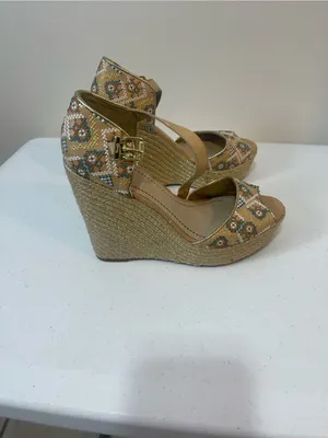 Circus by Sam Edelman Tan Multicolor Embroidered Espadrille Wedges thumbnail 6