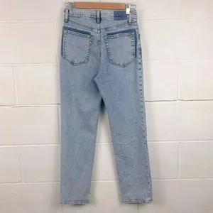 Abercrombie & Fitch the ankle straight ultra high rise light wash jean thumbnail 4