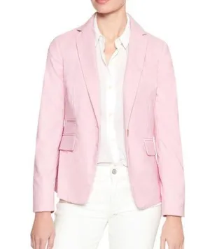 Banana Republic Pink Cutaway SingleButton Blazer SZ 4P & Dress Pants SZ 0 thumbnail 2
