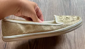 Jack Rogers Mila Gold Glitter Slip Ons 9 thumbnail 5
