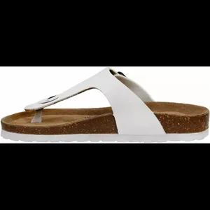 CUSHIONAIRE Leah Leather Thong Sandals Size 7 Granola thumbnail 3