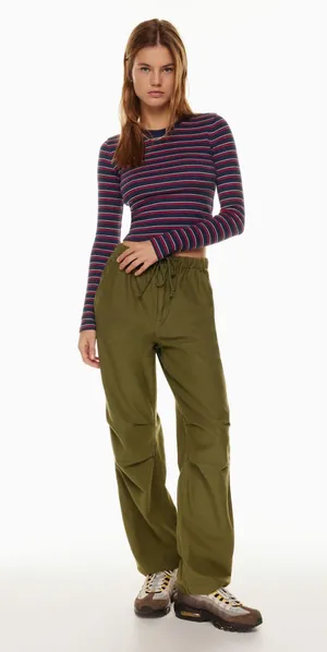 Aritzia TNA Ribbed Cropped Long sleeve thumbnail 2
