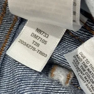 Madewell Stovepipe High Rise Straight‎ Leg Jeans Blue Denim 28T thumbnail 8