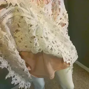 Unbranded Self-Portrait Lace Midi Dress White Size Small. thumbnail 9