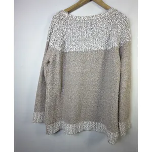Fate Boucle Crewneck Long Sleeve Pullover Sweater Tan XL cottagecore casual thumbnail 7