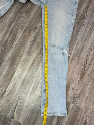Pacsun Womens Dad Jean Light Blue Wash Distressed Rips Cotton Button Fly Size 23 thumbnail 13