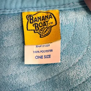 Banana Boat UPF 50+‎ Blue Terry Cloth Visor Hat One Size Adjust Sun Protection thumbnail 3