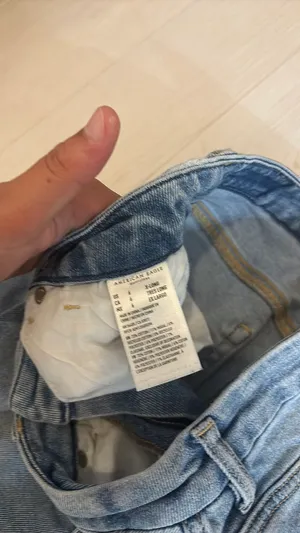 American Eagle Blue Ripped Jeans 6 Extra Long High Rise thumbnail 7