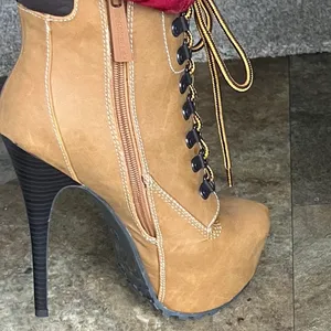 Breckelle's Timberland-style workbook stillettos thumbnail 2