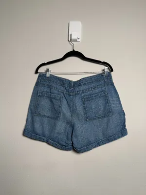 Classic Blue Granola Girl Denim Cargo Shorts Size 12/Large thumbnail 3