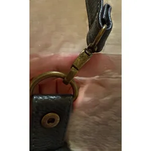 GH Bass Pebbled Leather Purse Dark Green Slouchy Crossbody Adjustable Strap thumbnail 11