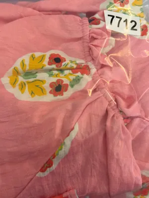 Umgee Boho Bloom Top with
Contrasting Print Border in Pink thumbnail 6