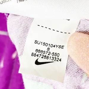The Nike Tee Purple Allover Graphic Logo Athletic Racerback Tank Small thumbnail 5