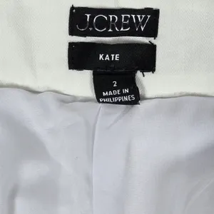 J. Crew Kate straight-leg pant in stretch linen blend White 2 BF407‎ thumbnail 5