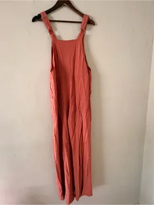 ANRABESS Women’s Terracotta Sleeveless Wide Leg Jumpsuit Overall Romper Size S thumbnail 3