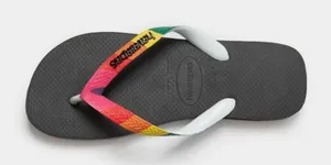 Havaianas Flip Flop Size 6 Sandals Womens‎ Multicolor Rainbow NEW thumbnail 1