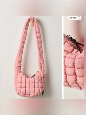 NWT Free People FP Movement Quilted Baby Carryall Sling Bag ballet slipper pink thumbnail 4
