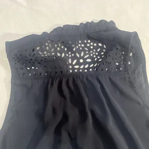 Maeve Sz 6 Navy Blue Laser Cut Tank Top Blouse Anthropologie thumbnail 9